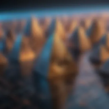 Visual representation of an ascending triangle pattern in cryptocurrency trading