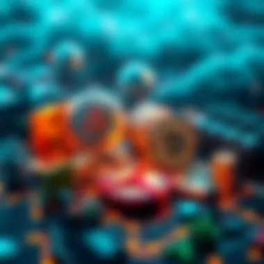 Diverse cryptocurrency ecosystem overview