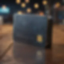 Conceptual representation of digital wallet technology