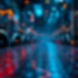 Visual representation of blockchain technology