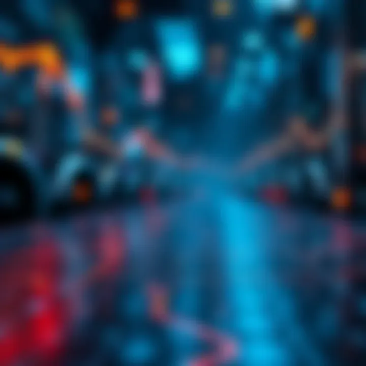 Visual representation of blockchain technology