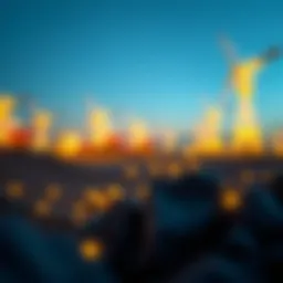 Visual representation of carbon credits and blockchain interaction