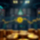 Visual representation of cryptocurrency exchange rates