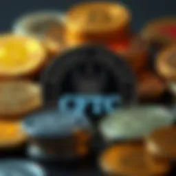 CFTC logo alongside cryptocurrency symbols