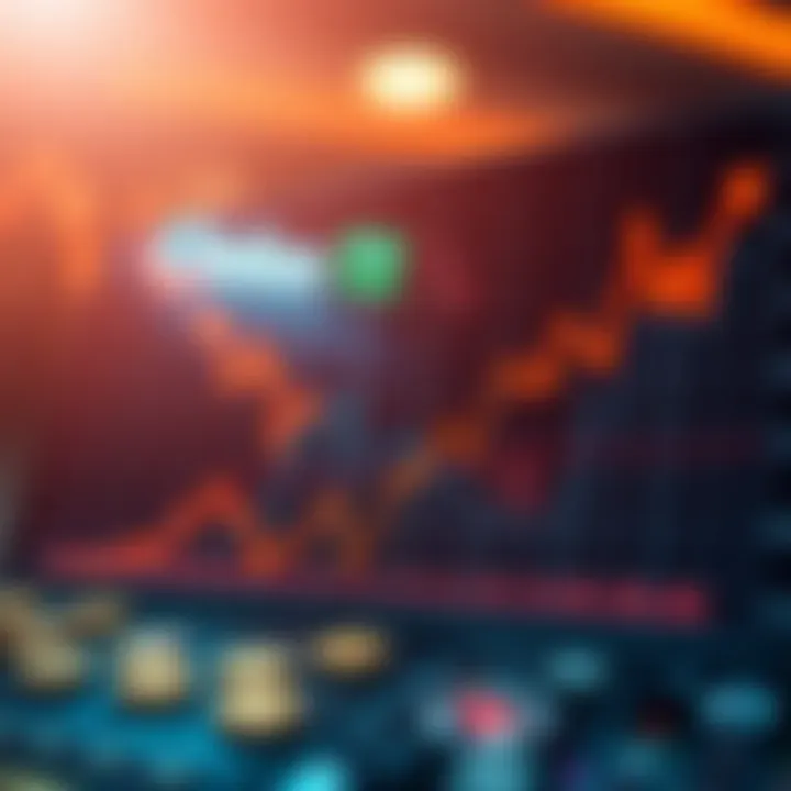 Market Volatility in Digital Currencies Graph illustrating market volatility in digital currencies