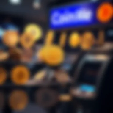 Visual representation of various cryptocurrencies available
