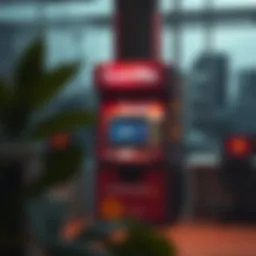 A CoinMe machine in a modern setting