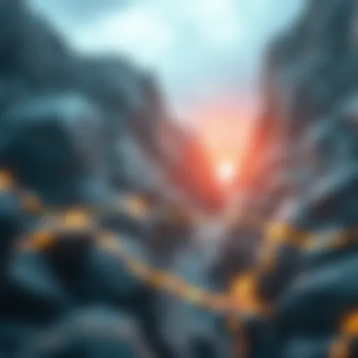 An abstract representation of digital art symbolizing the NFT market