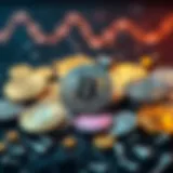 Visual representation of various cryptocurrencies supported by Trezor