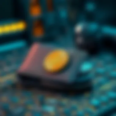 Illustration showing security features of an e-wallet