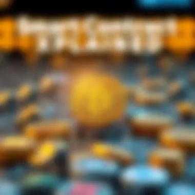 A visual depiction of smart contracts in action.