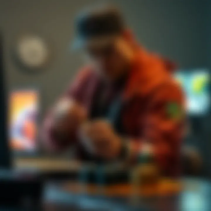 Minting the Digital Asset An artist minting their NFT on a blockchain platform