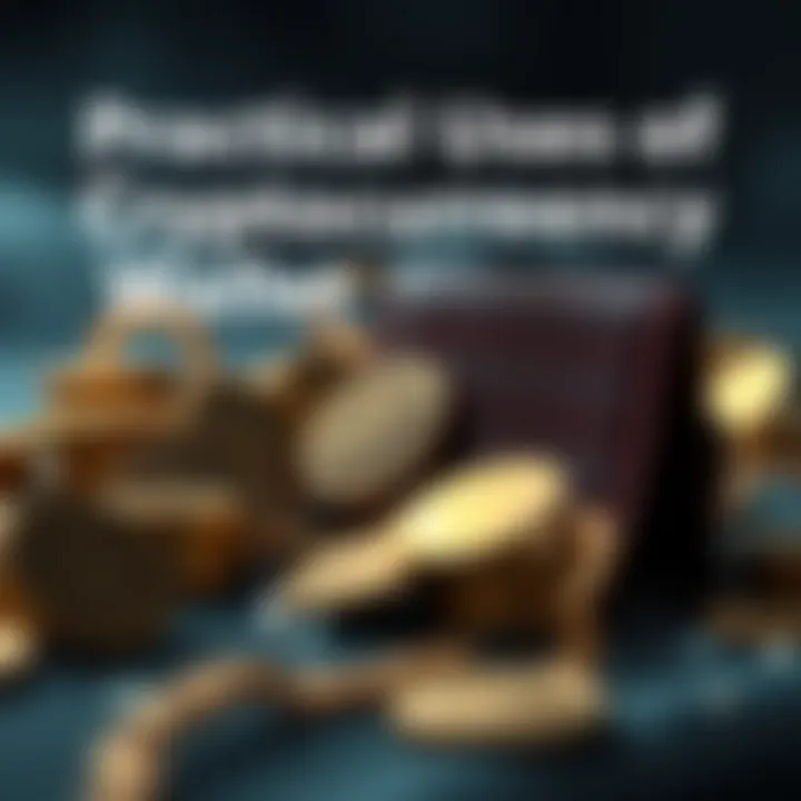 Illustration depicting practical applications of crypto wallets