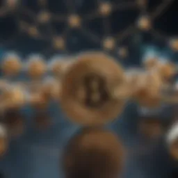 Representation of blockchain nodes and connections