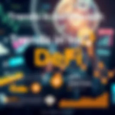 An infographic highlighting the trends and statistics of the DeFi market.