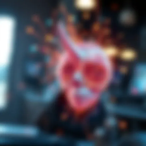 Abstract digital artwork representing creativity