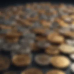 An infographic showcasing various cryptocurrency categories