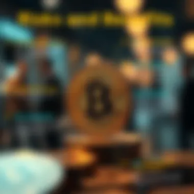 An infographic highlighting the risks and benefits of earning crypto