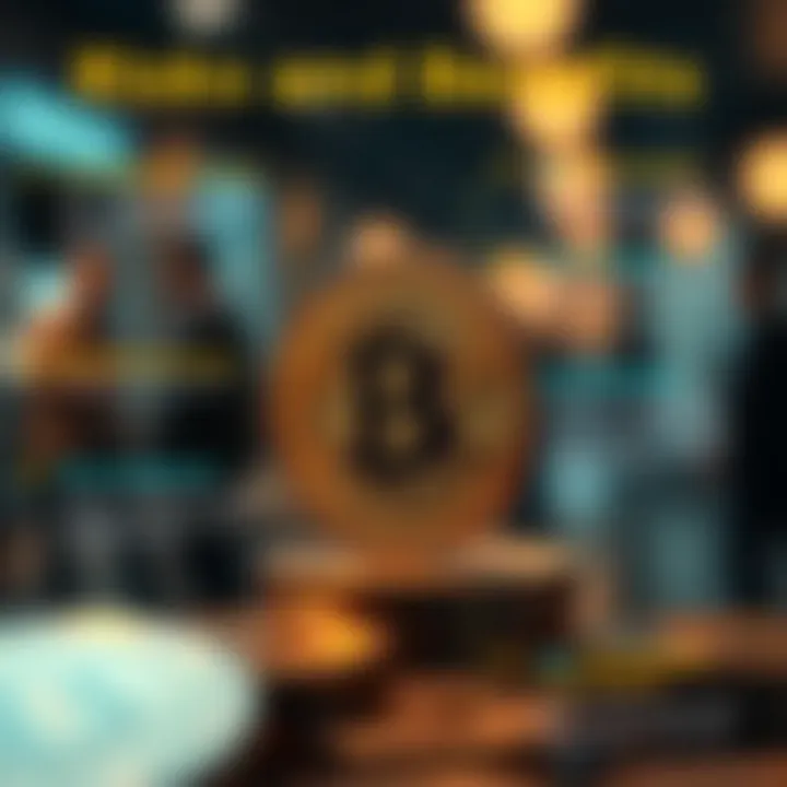 An infographic highlighting the risks and benefits of earning crypto