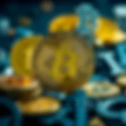 Visual representation of cryptocurrency symbols