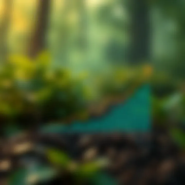 A chart depicting the growth potential of ecological cryptocurrency in the market