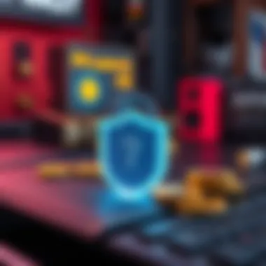 Security Essentials Illustration of essential security measures for wallets