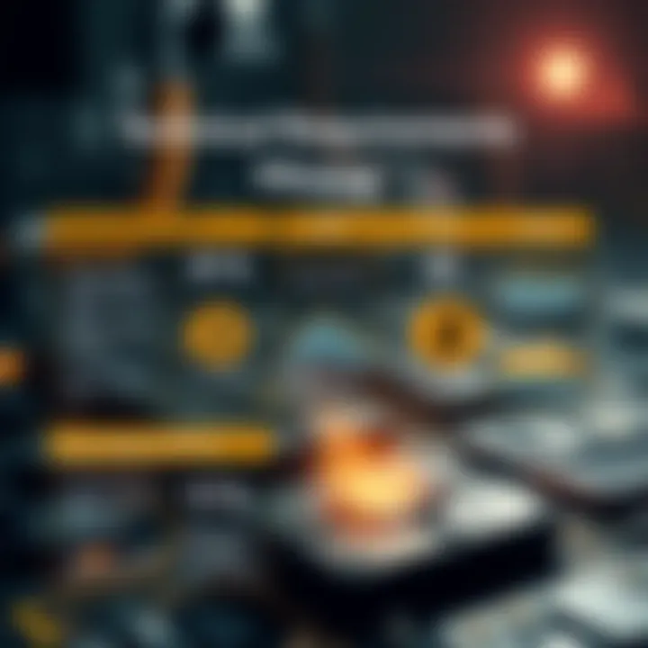 Technical Requirements for Mining An infographic illustrating the technical requirements for optimal mining operation