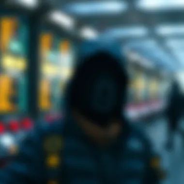 Visual of secure data transactions