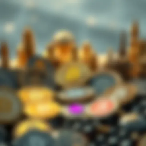 Diverse Cryptocurrency Offerings on Binance A visual representation of cryptocurrency assets on Binance