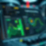 Cryptocurrency mining application interface showcasing various features