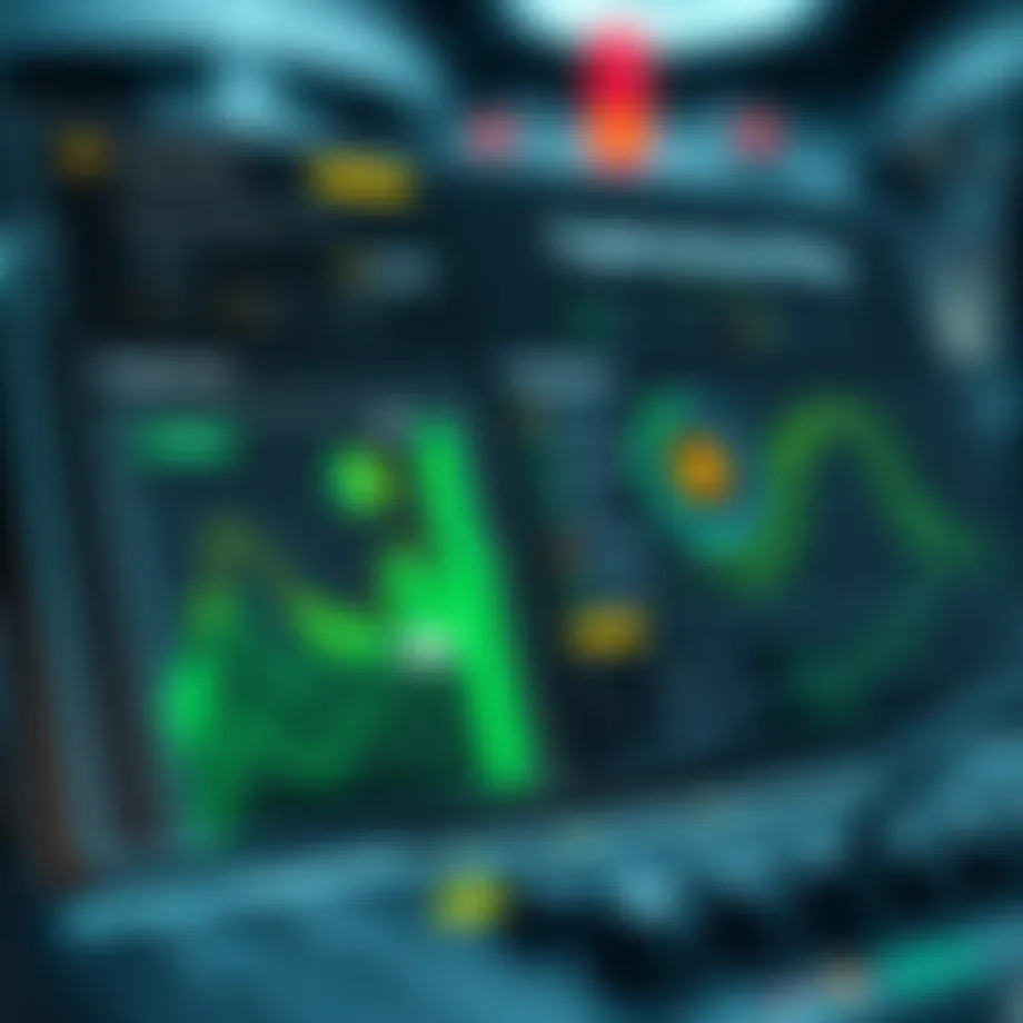 Cryptocurrency mining application interface showcasing various features