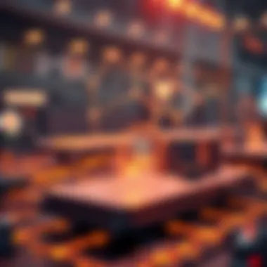 Conceptual visualization of Hashgraph technology in distributed ledger systems