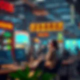 A vibrant digital marketplace showcasing various freelance opportunities.