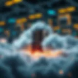 Visual representation of cloud mining dynamics