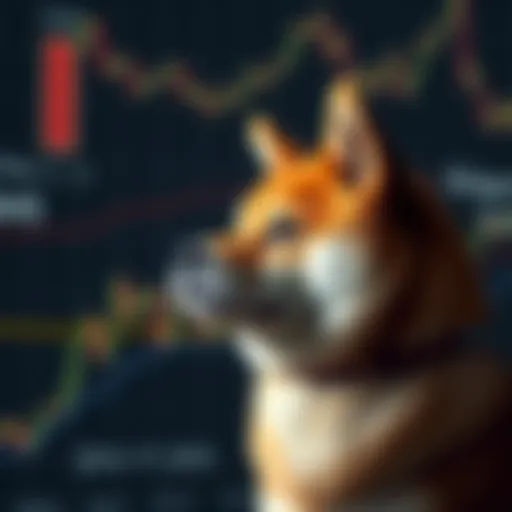A detailed chart showcasing Shiba Inu price trends on TradingView