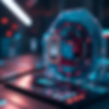 Future of Digital Asset Management with SmartKey Futuristic concept of digital asset management using SmartKey