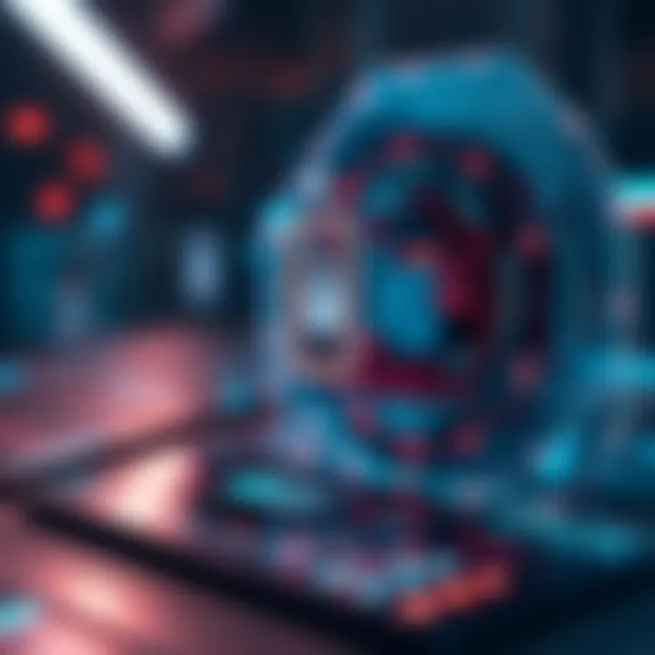 Future of Digital Asset Management with SmartKey Futuristic concept of digital asset management using SmartKey