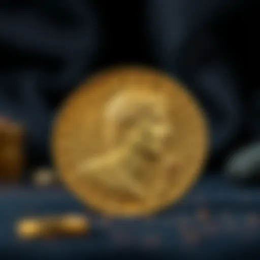 Aureus gold coin depicting Roman iconography