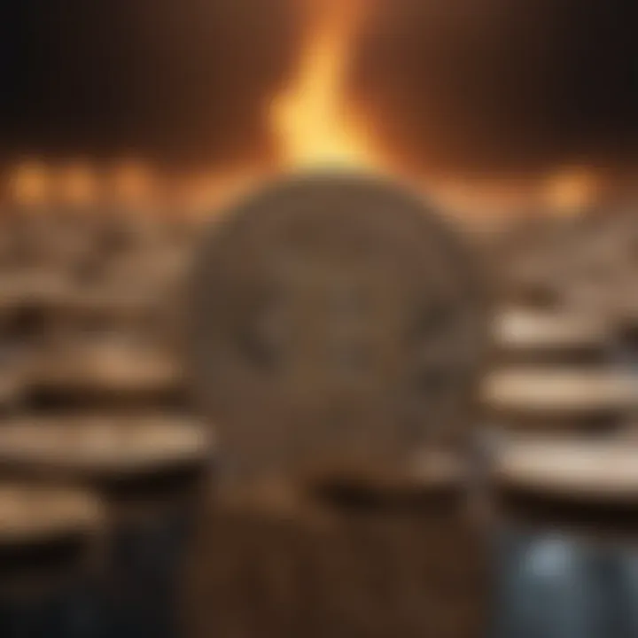 A symbolic representation of memorialization within the cryptocurrency landscape.