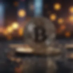 Visual representation of millibitcoin in the context of cryptocurrency.