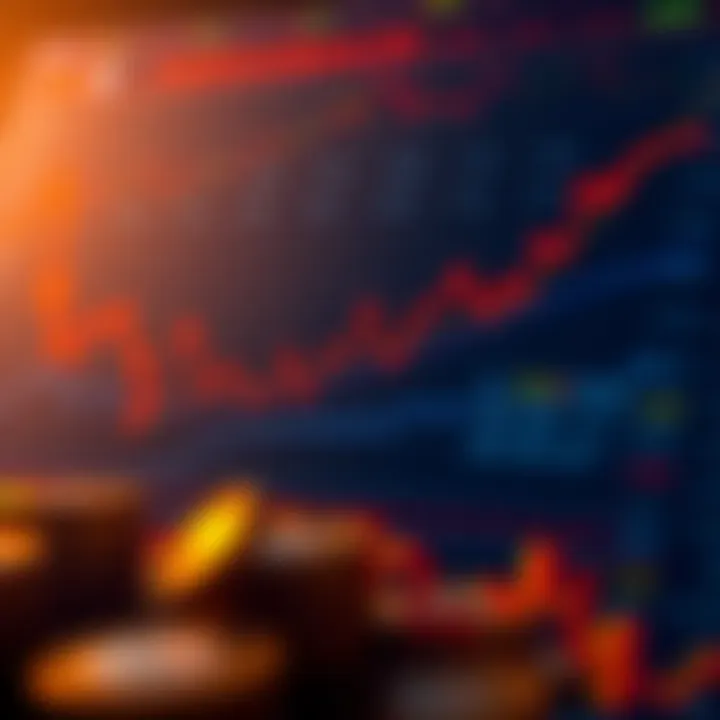 Cryptocurrency Market Dynamics Graph illustrating the market dynamics and fluctuations of various cryptocurrencies