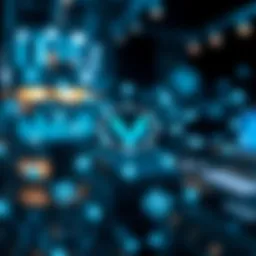 VChain network diagram showcasing decentralized architecture