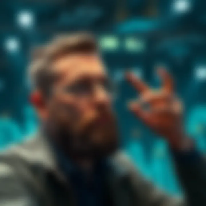 Illustration of cryptocurrency investment decision-making