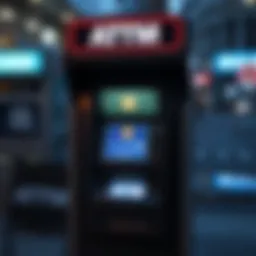 A local Bitcoin ATM with a user interface displayed