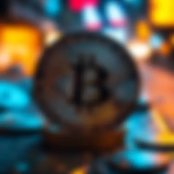 Futuristic depiction of the potential of cryptocurrency in the remittance sector