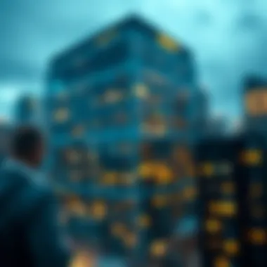 Innovative blockchain technology representation