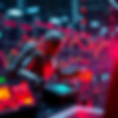 Conceptual image showing automated trading strategies in action