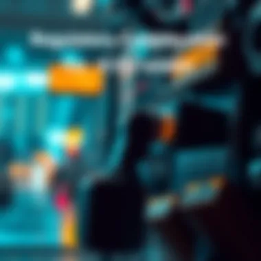 Infographic detailing regulatory considerations for ICO-O-Matic