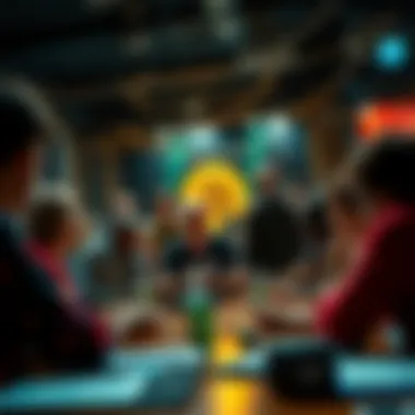 Community interaction around a cryptocurrency project