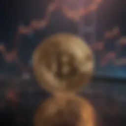 An upward trend graph showcasing cryptocurrency price movements.